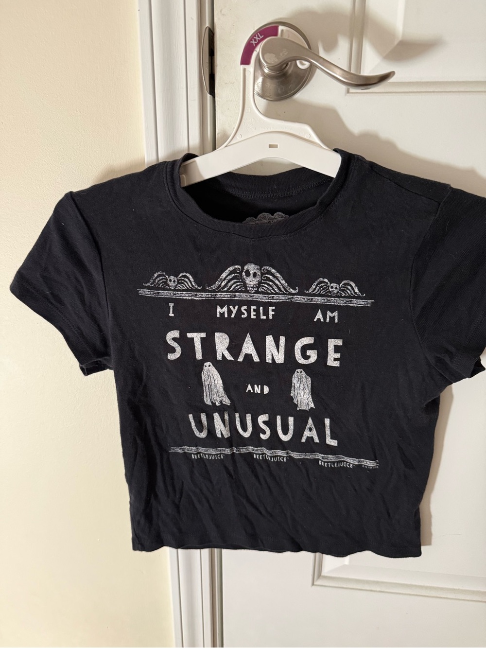 Women’s size small bettlejuice - 'Strange and Unusual' tee